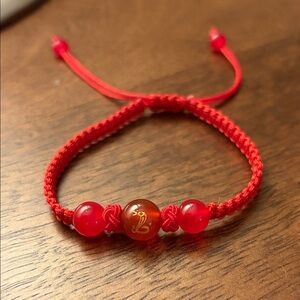 Elegant Red Beaded Bracelet Year of the snake lunar new year Chinese new year